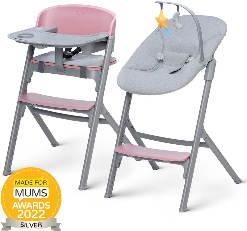 LIVY 4-in-1 Kinderstoel met CALMEE Schommelstoel - Voor Pasgeborenen tot 110 kg - Verstelbare Zitting en Ergonomische Rugleuning de Kinderkraft en Roze – photo produit