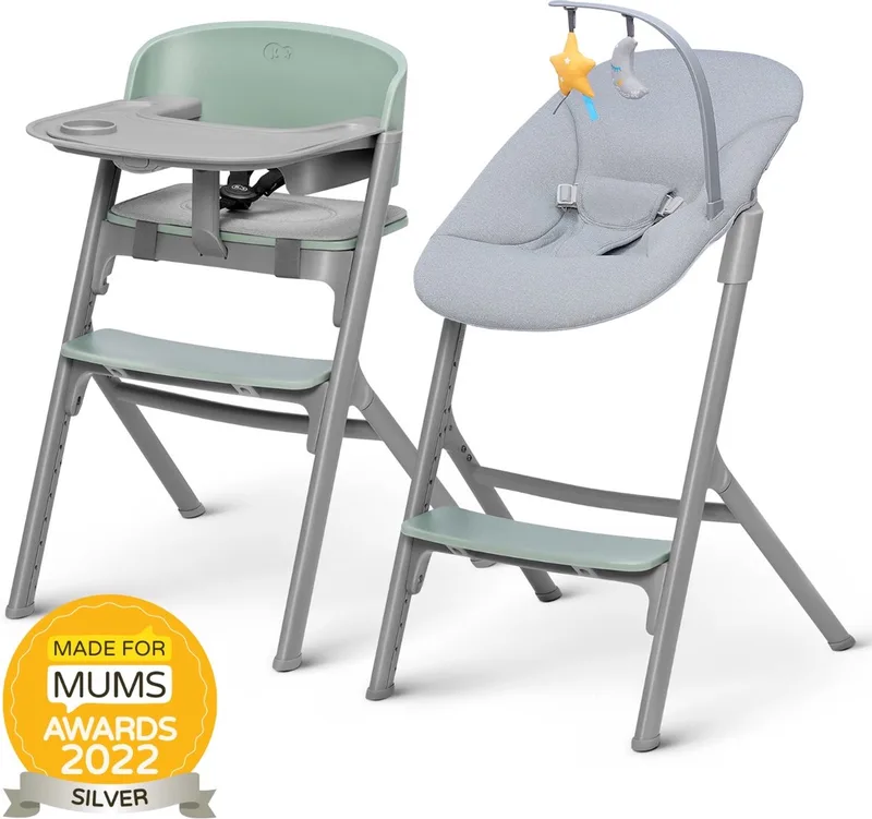 LIVY Kinderstoel 4-in-1 – Vanaf Geboorte tot 110 kg – Inclusief CALMEE Schommelstoel – Ergonomisch en Verstelbaar de Kinderkraft en Groen – photo produit