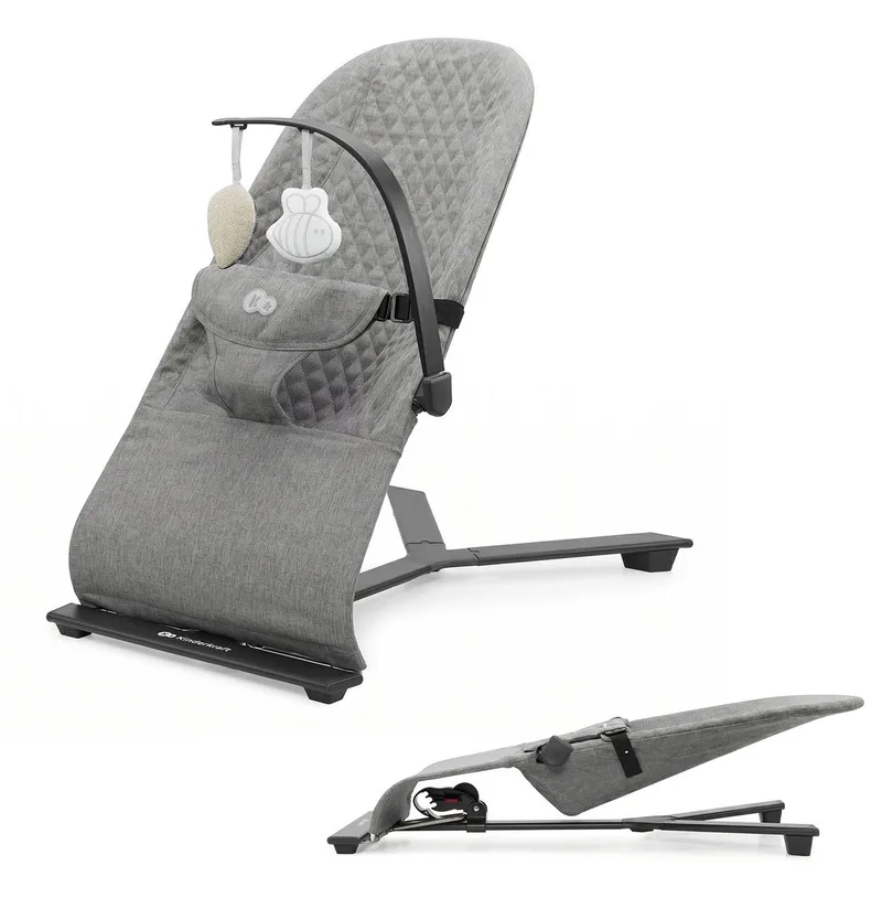 MIMI - Wipstoel - Natuurlijk wiegen - Verstelbaar by Kinderkraft in Donkergrijs – product photo