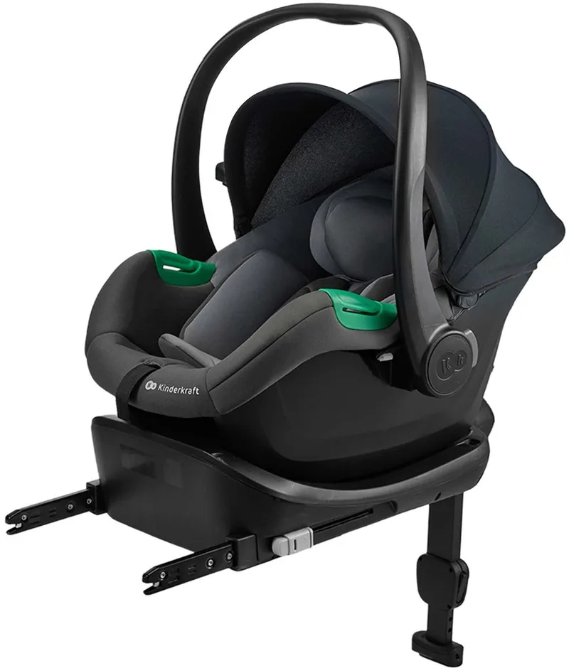 MINK PRO 2 i-Size Autostoel + MINK FX 2 Base – 40-87 cm – Groep 0+ by Kinderkraft in Grey – product photo