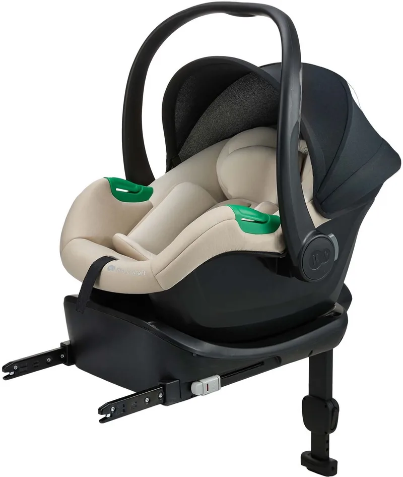 MINK PRO 2 i-Size Autostoel + MINK FX 2 Base – 40-87 cm – Groep 0+ by Kinderkraft in Beige – product photo