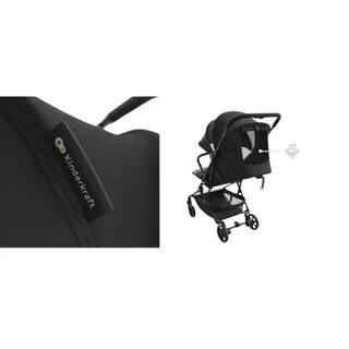 NEBO Buggy - tot 22 kg eenhandig inklappen zelfstaand compact ontwerp 5-puntsgordel schouderriem transporttas von Kinderkraft in Schwarz – Produktfoto 4 von 4