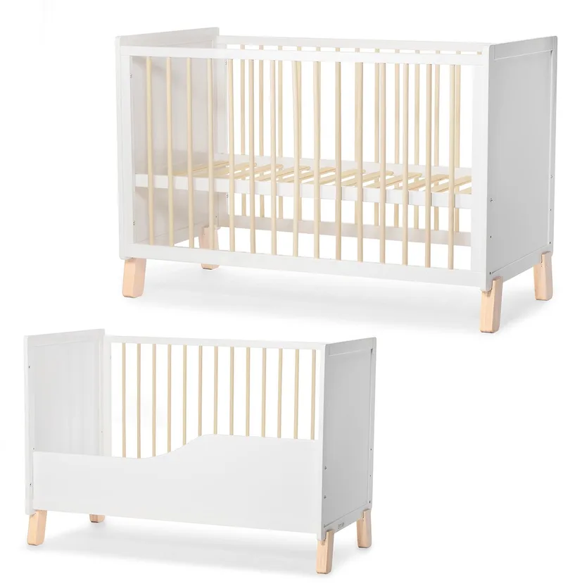 NICO - Ledikant - 120x60 cm - Verstelbaar - Ombouwbaar by Kinderkraft in Wit – product photo