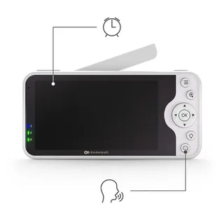NITEEYE GLOW - Babyfoon met camera - Full HD - 5 inch - Zonder wifi by Kinderkraft in White – product photo 3 of 4