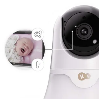 NITEEYE GLOW - Babyfoon met camera - Full HD - 5 inch - Zonder wifi by Kinderkraft in White – product photo 2 of 4