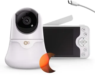 NITEEYE GLOW - Babyfoon met camera - Full HD - 5 inch - Zonder wifi by Kinderkraft in White – product photo 1 of 4