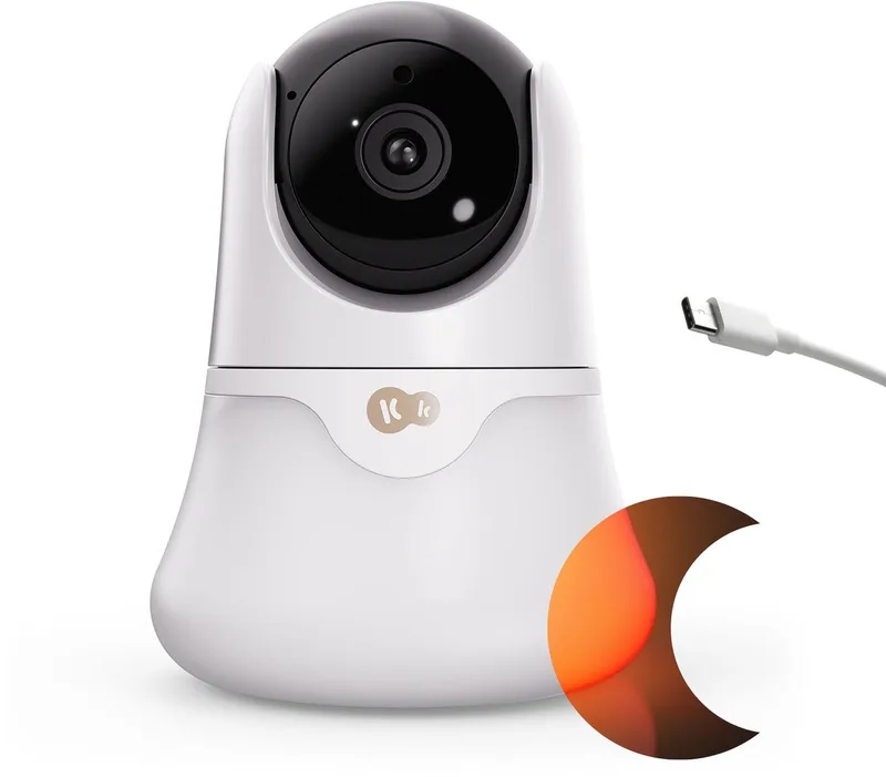 NITEEYE GLOW - Extra camera babyfoon - Full HD - Nachtmodus - Temperatuursensor de Kinderkraft en Wit – photo produit