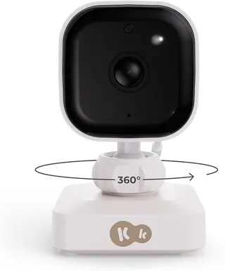 NITEEYE TRAVEL Babyfoon - Draadloos Baby Monitor - camera 360° draaibare - Nachtzicht - Temperatuursensor - Slaapliedjes by Kinderkraft in White – product photo 3 of 4