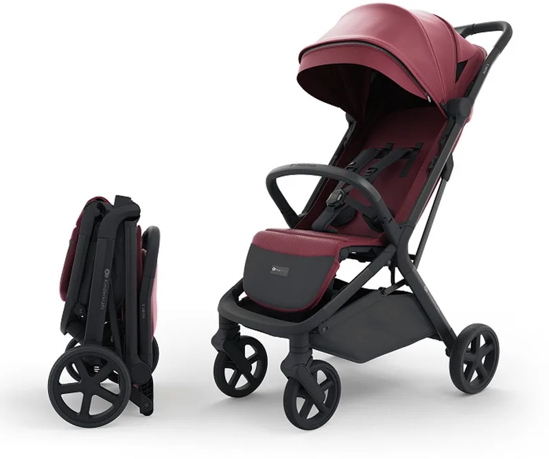 NUBI 3 Buggy – Lichtgewicht & Automatisch Inklapbaar – Tot 27 kg – Verstelbare Rugleuning de Kinderkraft en Bourgogne – photo produit