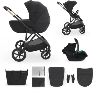 PRIME 3 Kinderwagen - licht slank frame eenhandig sturen inklapbaar met zitje memory buttons by Kinderkraft in Black – product photo 1 of 4