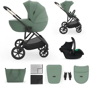 PRIME 3 Kinderwagen - travel system voor stad en weekendtripjes compact inklappen elegante afwerking by Kinderkraft in Grey – product photo 1 of 4