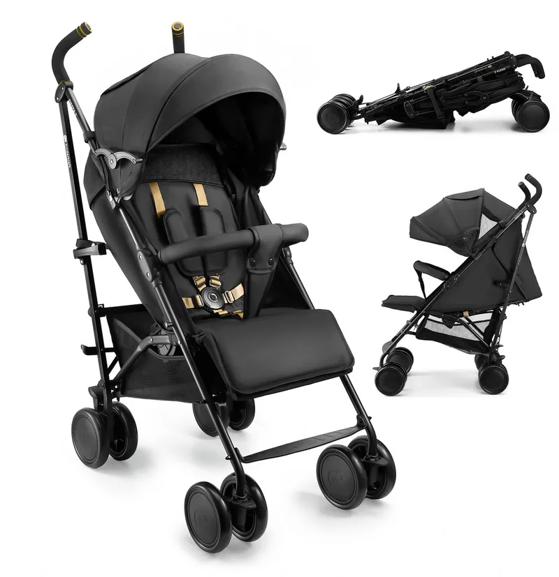 SIESTA 2 – Buggy – Tot 22 kg draagkracht, soepel te sturen – Rugleuning & voetensteun verstelbaar, foam grepen by Kinderkraft in Zwart – product photo