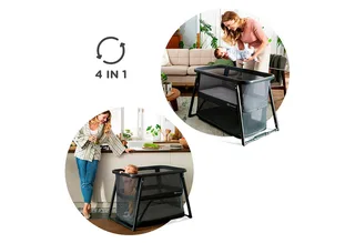 SOFI PLUS - Reisbedje - Box - Wiegje - Ingeklapt - Grijs by Kinderkraft in Black – product photo 3 of 5