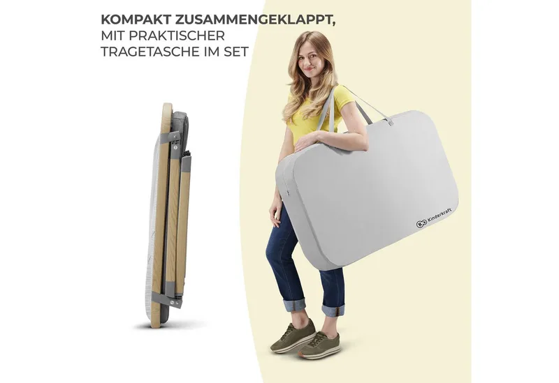 SOFI - Reisbedje 4in1 - Box - Wiegje - Ingeklapt by Kinderkraft in Grey – product photo 5 of 5
