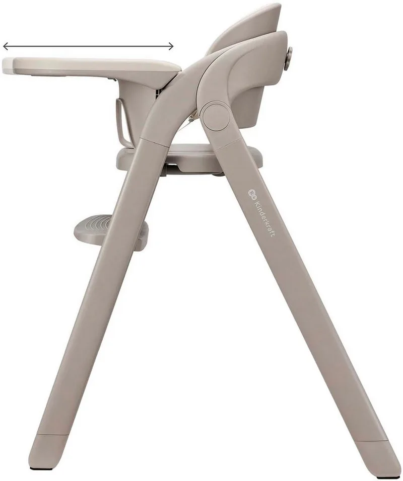 TINO 3-in-1 Kinderstoel - verstelling van zitting en voetensteun - 5-punts veiligheidsgordel - eenvoudig inklapbaar von Kinderkraft in Beige – Produktfoto 5 von 5