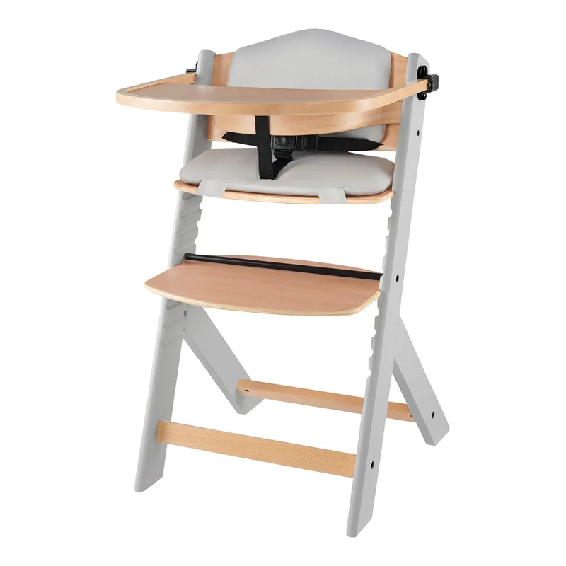 Trapkinderstoel ENOCK met kussen van Kinderkraft in Grijs, Bruin – productfoto 1 van 3