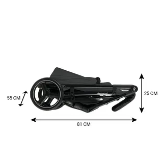 TRIG 3 - Buggy - Compact Inklapbaar - Tot 25 kg - Vering by Kinderkraft in Grey – product photo 3 of 4