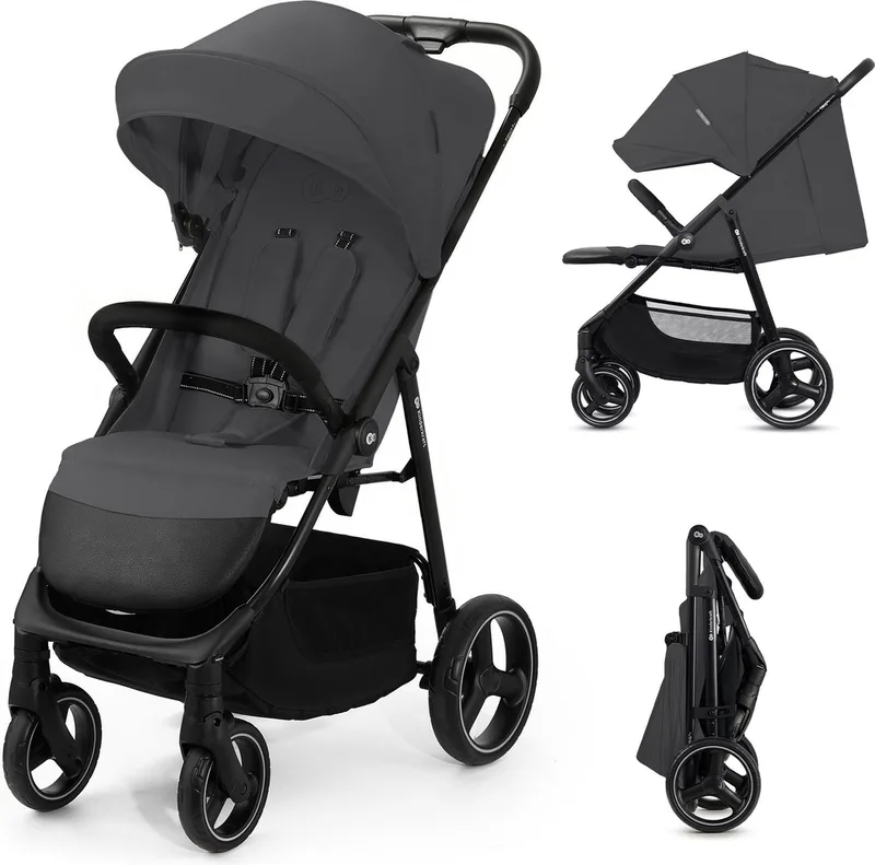 TRIG 3 - Buggy - Compact Inklapbaar - Tot 25 kg - Vering by Kinderkraft in Grijs – product photo