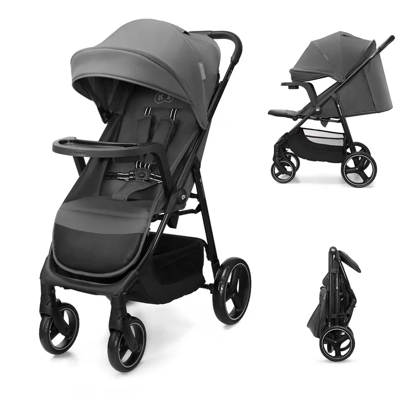 TRIG 3 - Buggy - Met Tray - Waterafstotende Kap - Tot 25 kg by Kinderkraft in Grijs – product photo