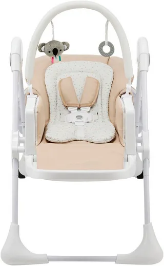 TUMMIE – Kinderstoel 2-in-1 - Verstelbare Zitting en Voetensteun von Kinderkraft in Beige – Produktfoto 2 von 5