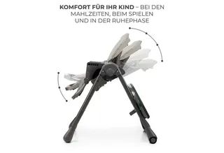 TUMMIE – Kinderstoel 2-in-1 - Voor Pasgeborenen en Oudere Baby’s von Kinderkraft in Grau – Produktfoto 5 von 5