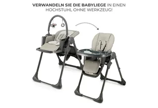 TUMMIE – Kinderstoel 2-in-1 - Voor Pasgeborenen en Oudere Baby’s von Kinderkraft in Grau – Produktfoto 3 von 5
