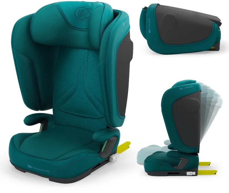 UNITY 2 Autostoel – 100-150 cm – Met Isofix – Groep 2/3 – Groen by Kinderkraft in Grijs – product photo