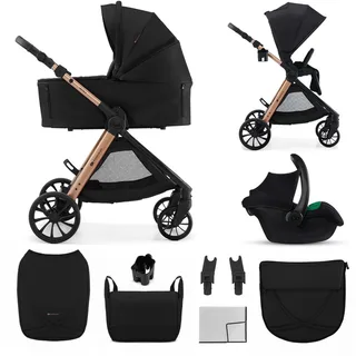 VESTO 2 - Kinderwagen - 3-in-1 - Inklapbaar met zitting - Tot 22 kg by Kinderkraft in Black – product photo 1 of 4