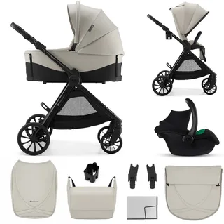 VESTO 2 - Kinderwagen - 3-in-1 - Reiswieg met ventilatie von Kinderkraft in Beige – Produktfoto 1 von 4