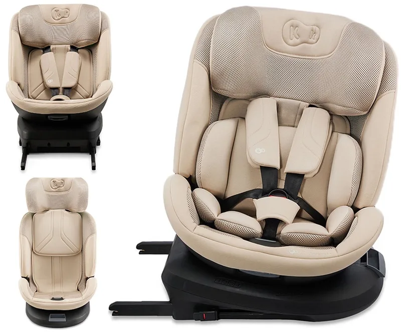 XPEDITION 3 i-Size Autostoel – 40-150 cm – 360° Draaibaar – RWF tot 22 kg – ISOFIX by Kinderkraft in Beige – product photo