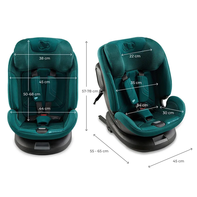 XPEDITION 3 i-Size Autostoel – 40-150 cm – Met Isofix – Groep 0/1/2 by Kinderkraft in Green – product photo 2 of 3