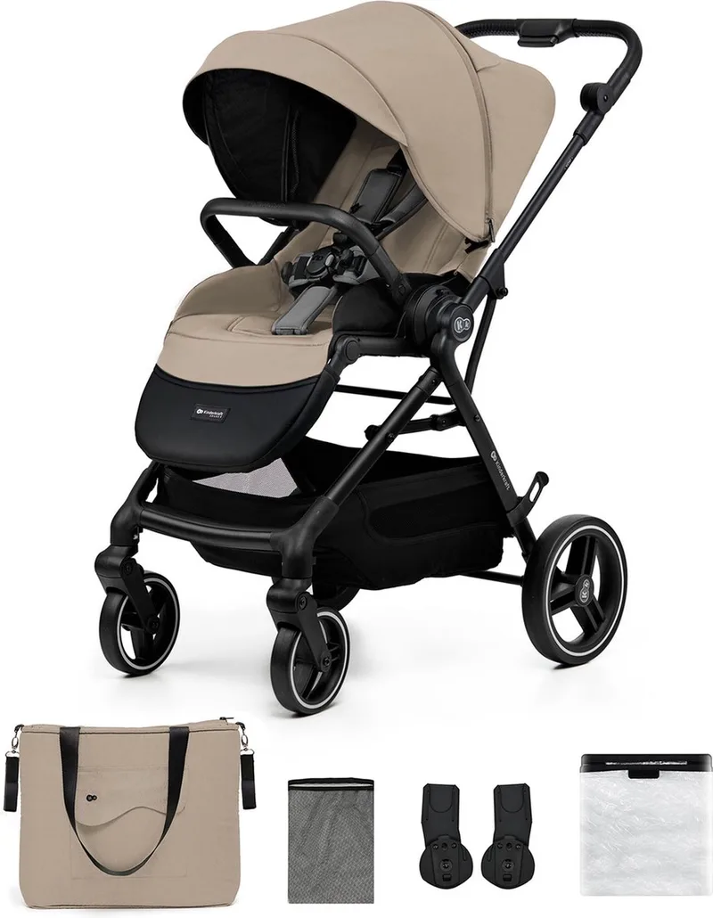 YOXI Kinderwagen – Tot 27 kg – Lichtgewicht – Verstelbare Rugleuning från Kinderkraft i Beige – produktbild