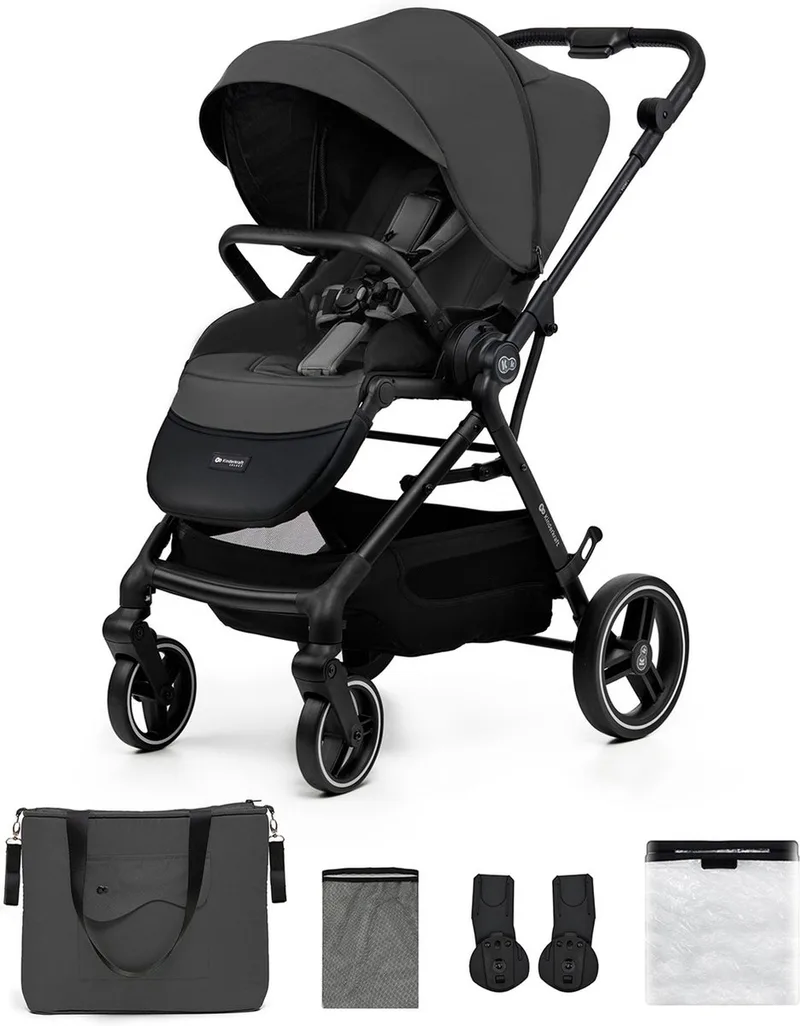 YOXI Kinderwagen – Tot 27 kg – Lichtgewicht & Wendbaar fra Kinderkraft i Grijs – produktbillede