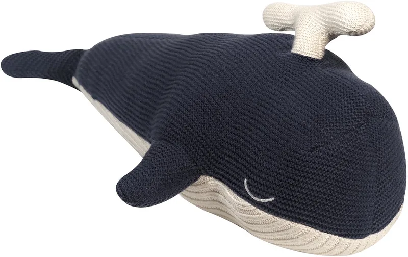 Grote Knuffel - Gebreid - Hoogwaardig 100% Katoen - OEKO-TEX® Gecertificeerd - 56 x 14 x 50 cm van Kindsgut in Walvis – productfoto