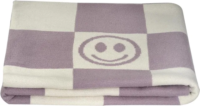Merkloze Baby Deken Smiley Katoen 80x100 cm - Zacht & Knus