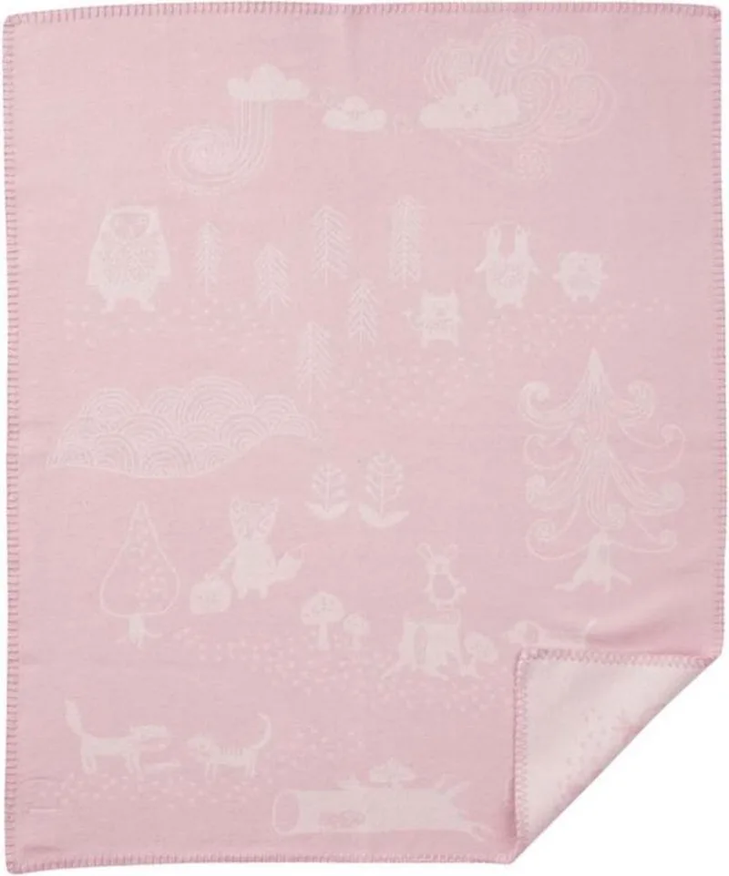katoenen - Wiegdeken- little bear - 70x90cm by Klippan in Pink – product photo