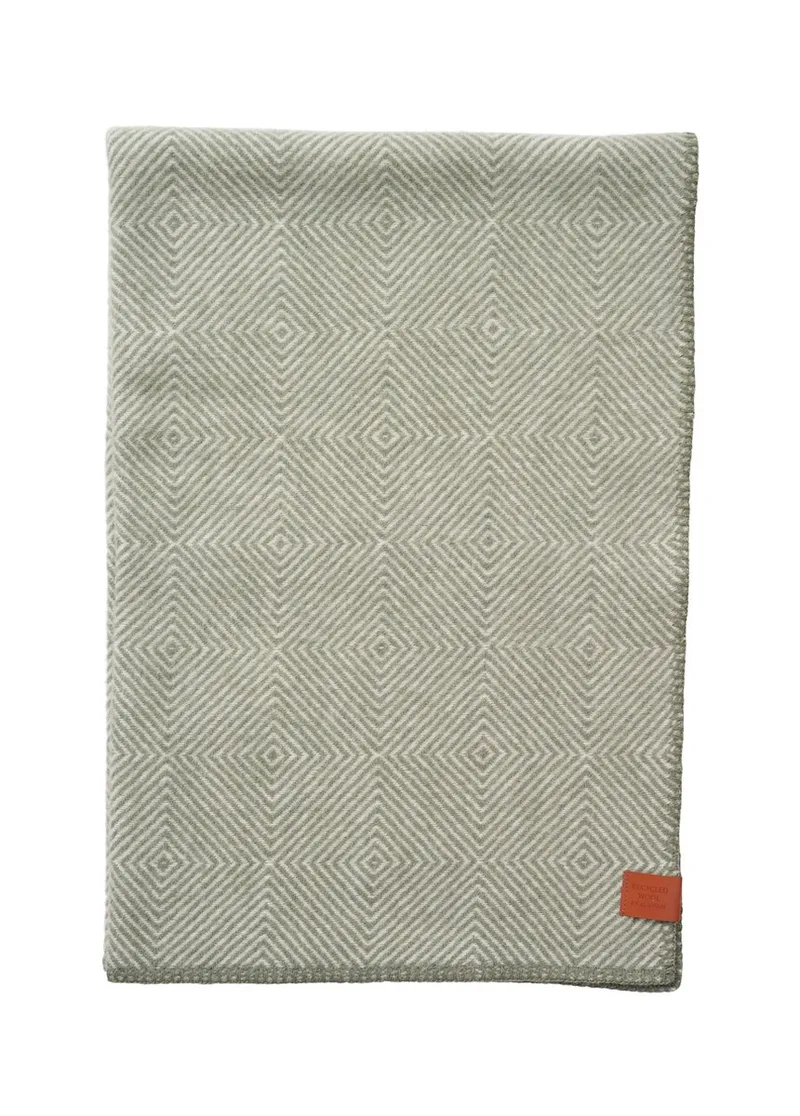 Klippan 100% eco wol ledikantdeken - Gooseye - 90x130cm från Klippan i Grön – produktbild