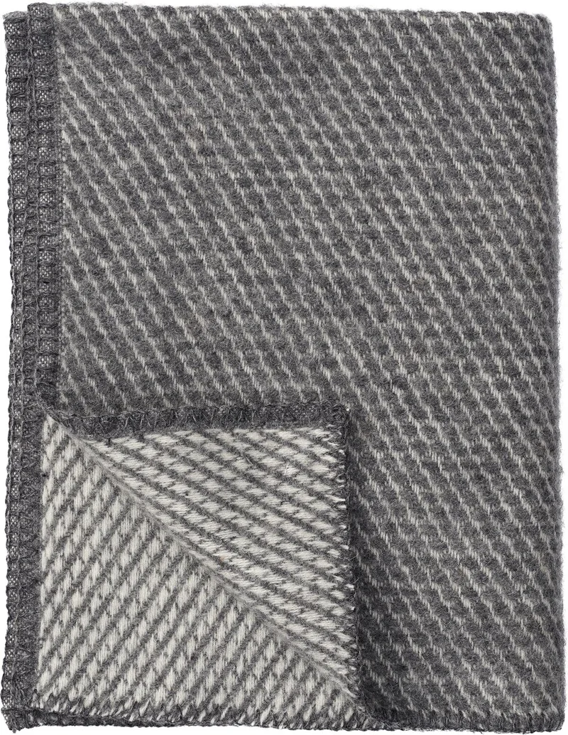 Klippan 100% eco-wollen wiegdeken - velvet - warm-zacht-65x90cm de Klippan en Gris – photo produit