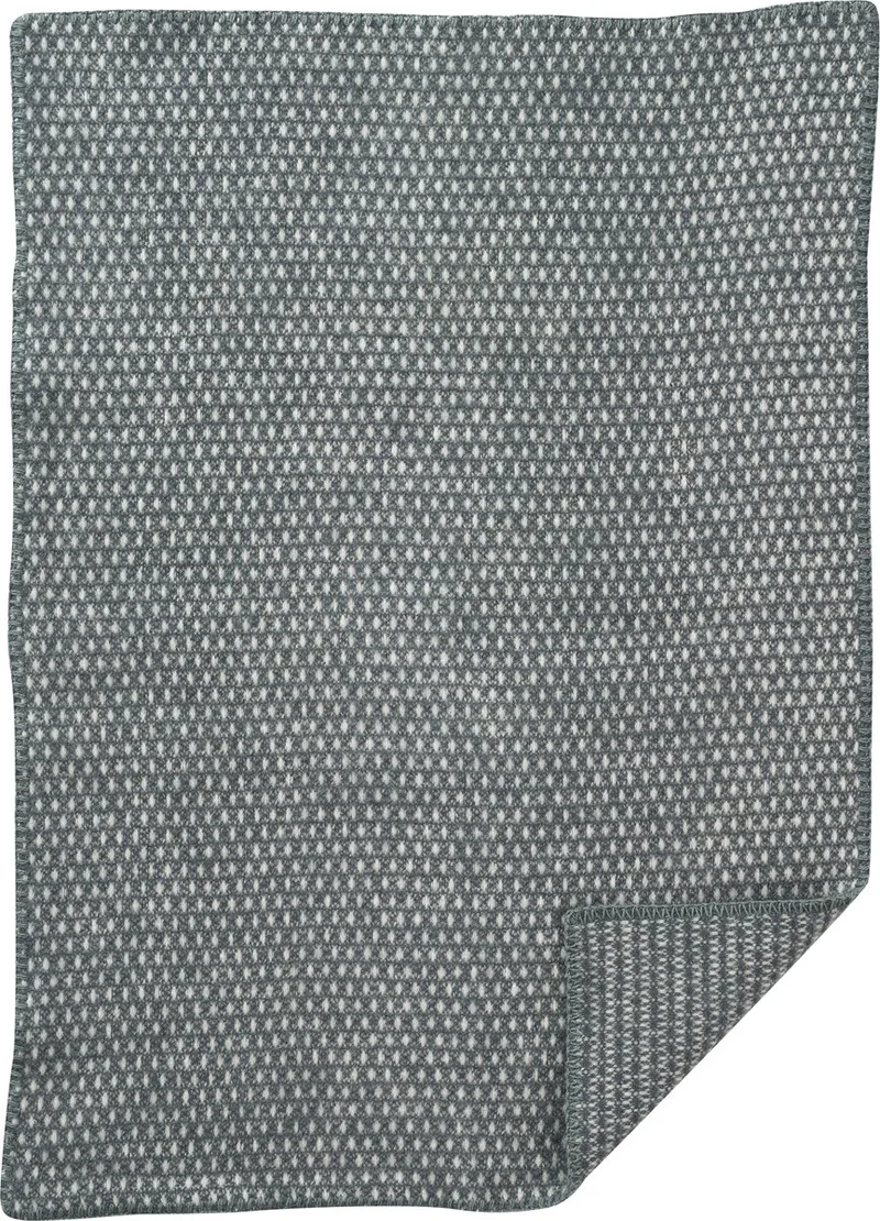 wiegdeken -Knut- wollen wiegdeken 65x90 cm by Klippan in Green – product photo