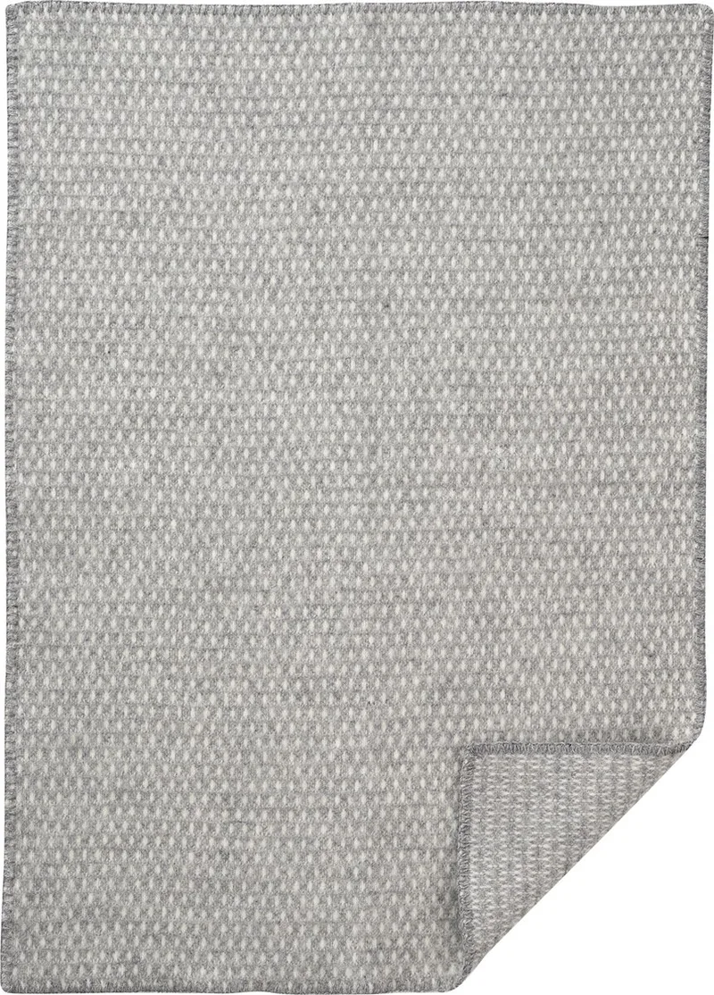 wiegdeken -Knut- wollen wiegdeken 65x90 cm by Klippan in Light grey – product photo