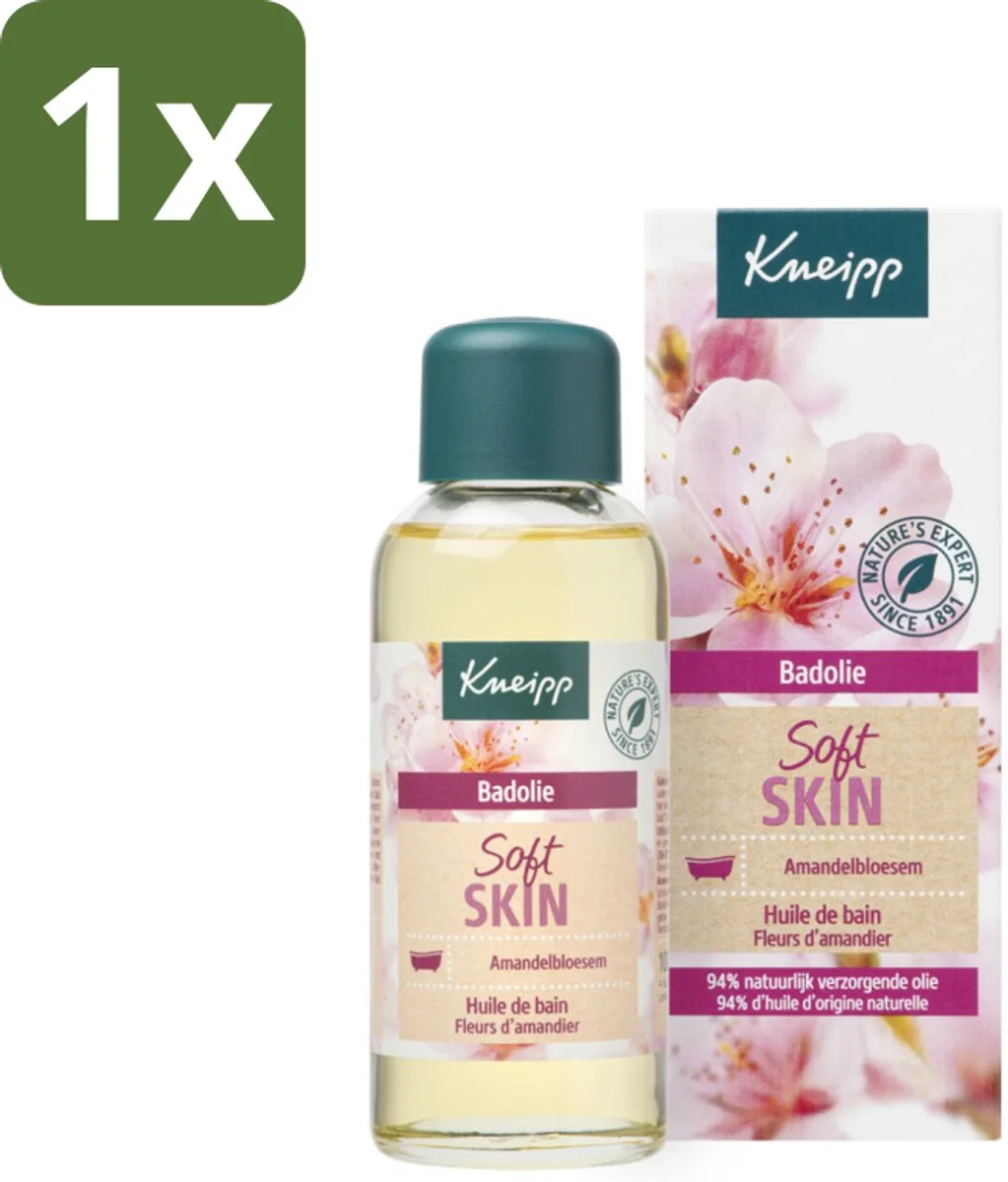 1 x Kneipp - Badolie - Amandelbloesem - Voor droge en gevoelige huid - 100 ml - Badolie - Droge Huid - Gevoelige Huid - Amandelolie - Huidverzorging van Kneipp – productfoto