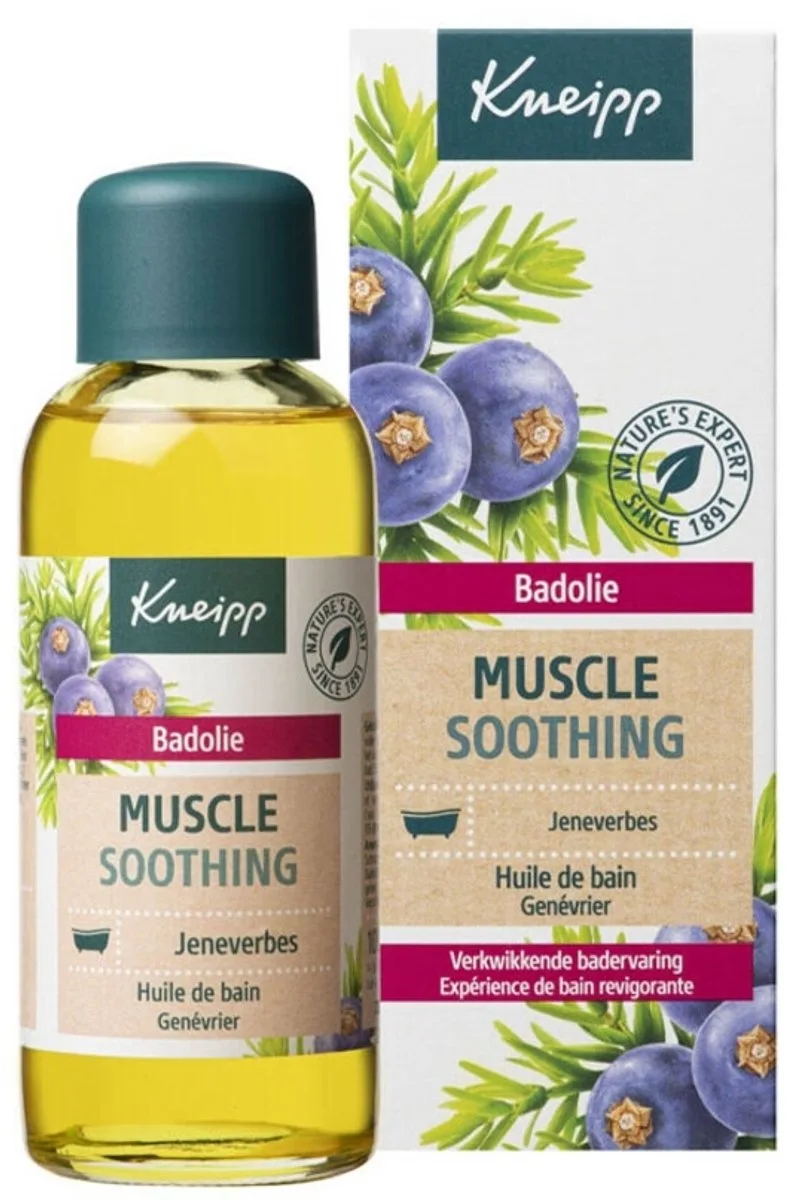 1 x Kneipp - Badolie - Muscle Soothing - Jeneverbes - Verkwikkend voor spieren - 100 ml - Badolie - Spierverzorging - Ontspanning - Bad - Muscle Soothing van Kneipp – productfoto