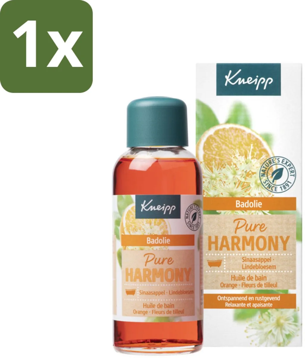 1 x Kneipp - Badolie - Oranje lindebloesem - 100 ml - Badolie - Ontspanning - Natuurlijke Oliën - Stressverlichting - Rustgevend Bad van Kneipp – productfoto