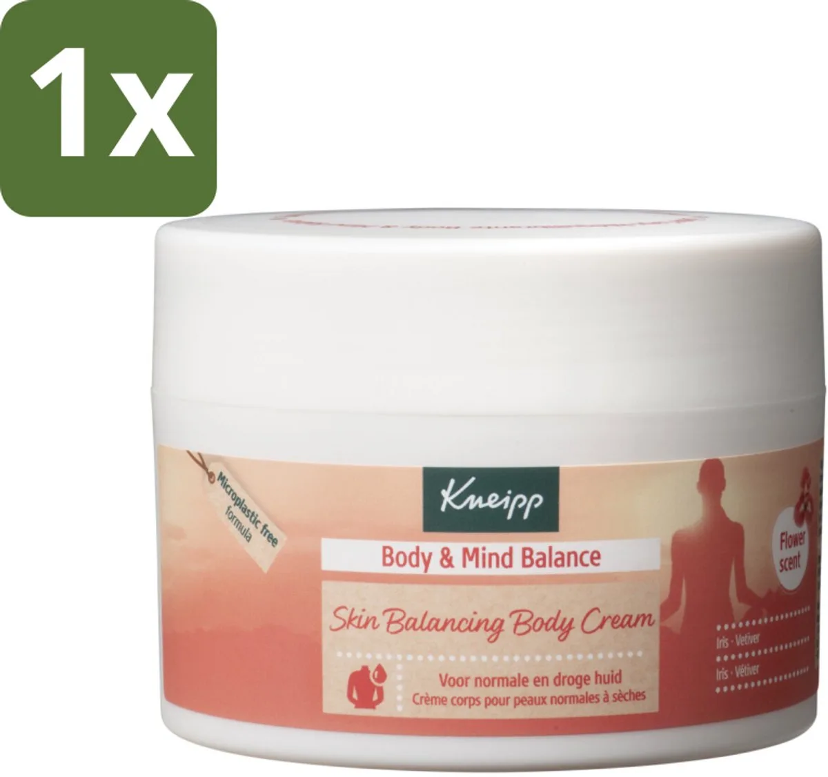 1 x Kneipp - Body crème - Body & Mind Balance - Iris & Vetiver - 200 ml - Body Crème - Balans - Ontspanning - Huidverzorging - Iris Extract by Kneipp – product photo