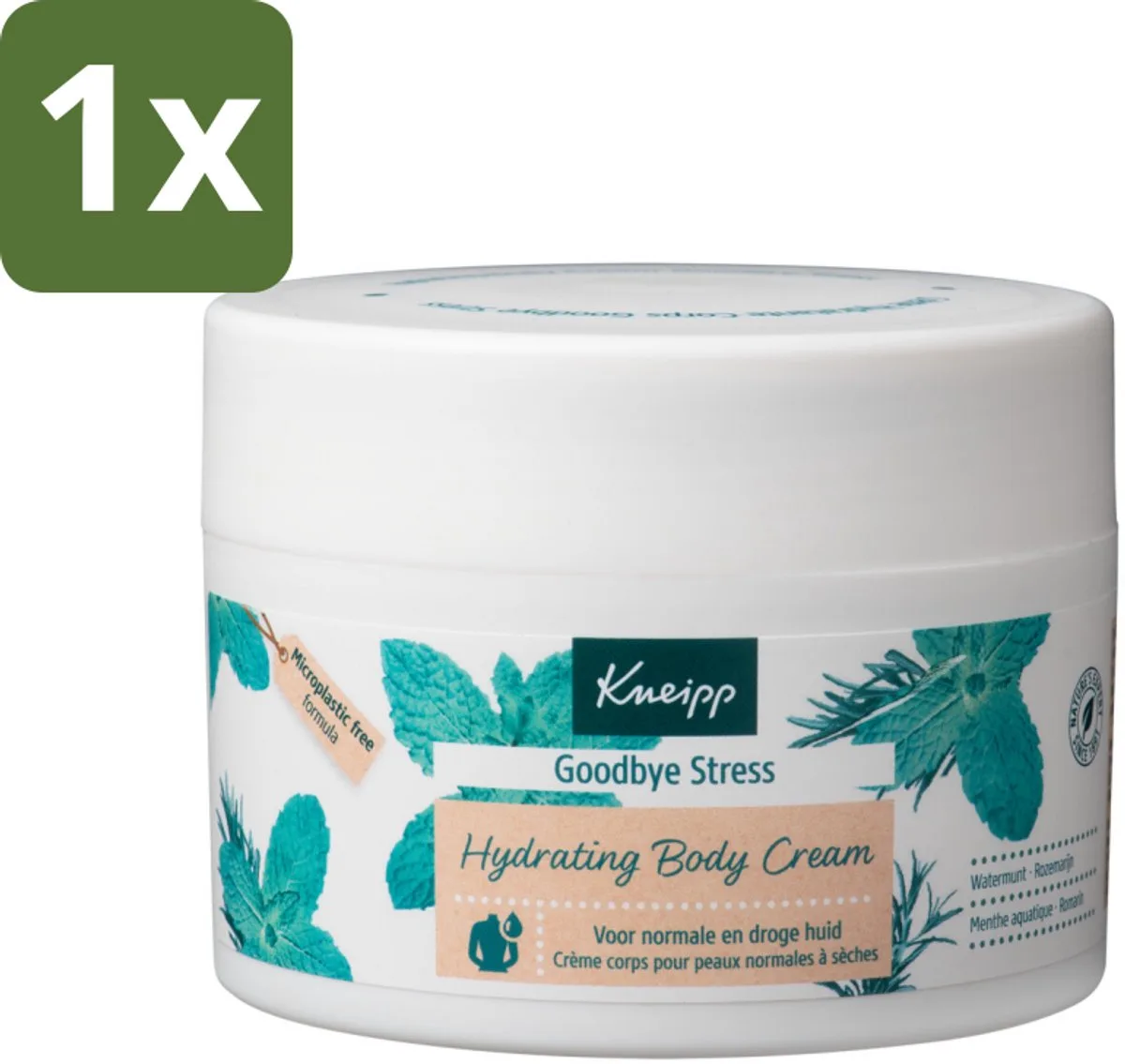 1 x Kneipp - Body crème - Goodbye Stress - Watermunt & Rozemarijn - 200 ml - Stressvermindering - Huidverzorging - Aromatherapie - Watermunt - Rozemarijn by Kneipp – product photo