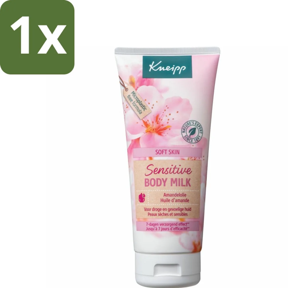 1 x Kneipp - Body lotion - Soft Skin - Amandelbloesem - 200 ml - Body Lotion - Droge Huid - Gevoelige Huid - Amandelolie - Shea Butter by Kneipp – product photo