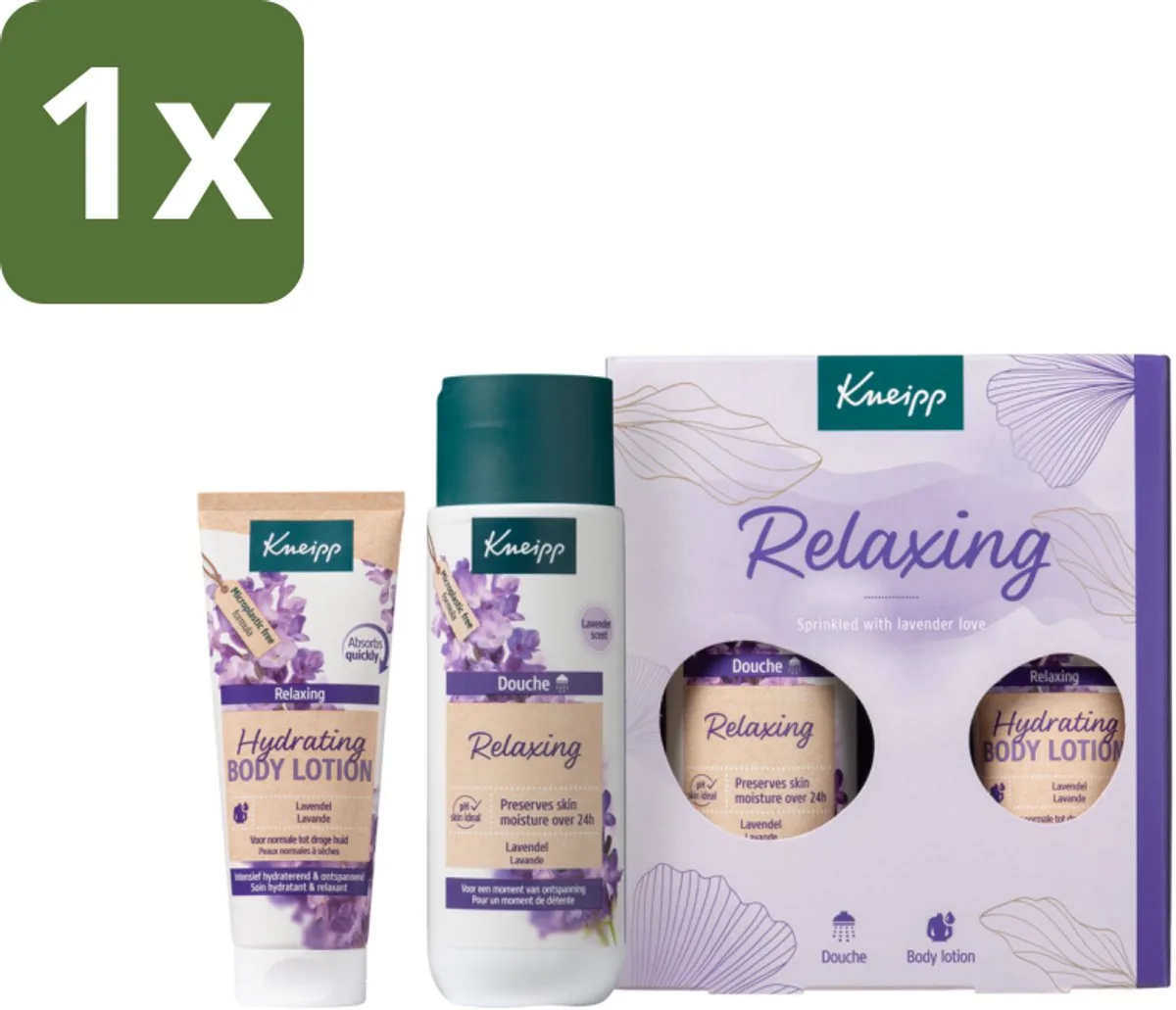 1 x Kneipp – Relaxing Moments – Geschenkset – Lavendel – Douchegel & Bodylotion - Ontspanning - Lavendel - Douchegel - Bodylotion - Geschenkset van Kneipp – productfoto
