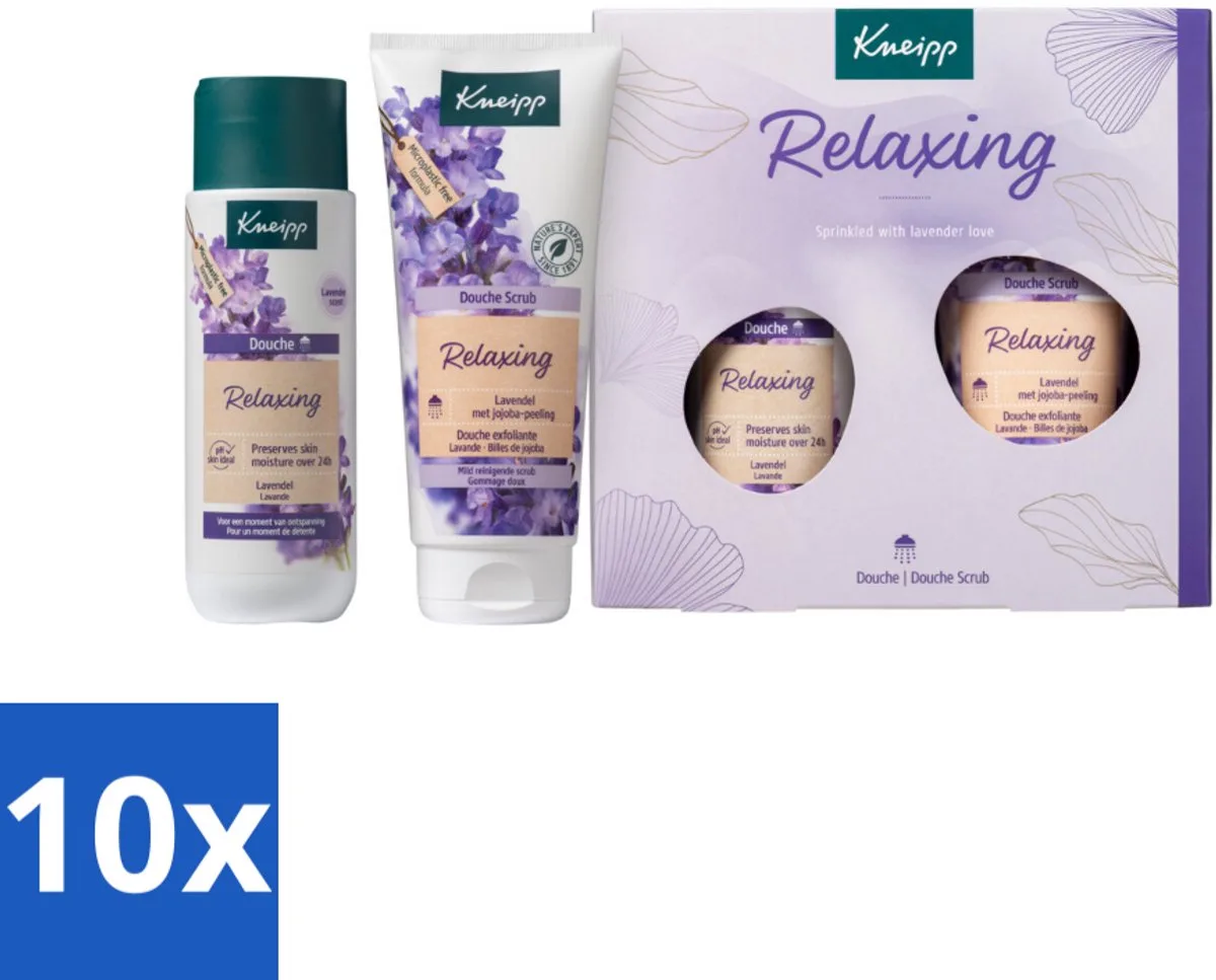 10 x Kneipp - Relaxing Favourites Geschenkset - Lavendel - Lavendel - Ontspanning - Huidverzorging - Geschenkset - Douchegel fra Kneipp – produktbillede