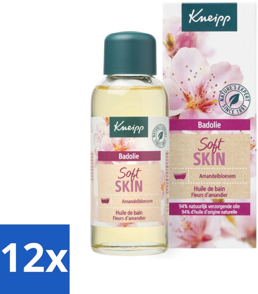 12 x Kneipp - Badolie - Amandelbloesem - Voor droge en gevoelige huid - 100 ml - Badproducten - Badolie - Droge Huid - Gevoelige Huid - Amandelolie de Kneipp – photo produit