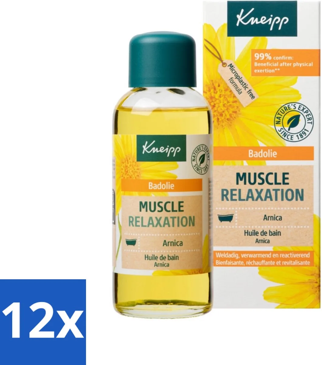 12 x Kneipp - Badolie - Arnica - Voor spieren en gewrichten - 100 ml - Arnica Bad - Spierpijn - Gewrichtspijn - Ontspanning - Verlichting de Kneipp – photo produit
